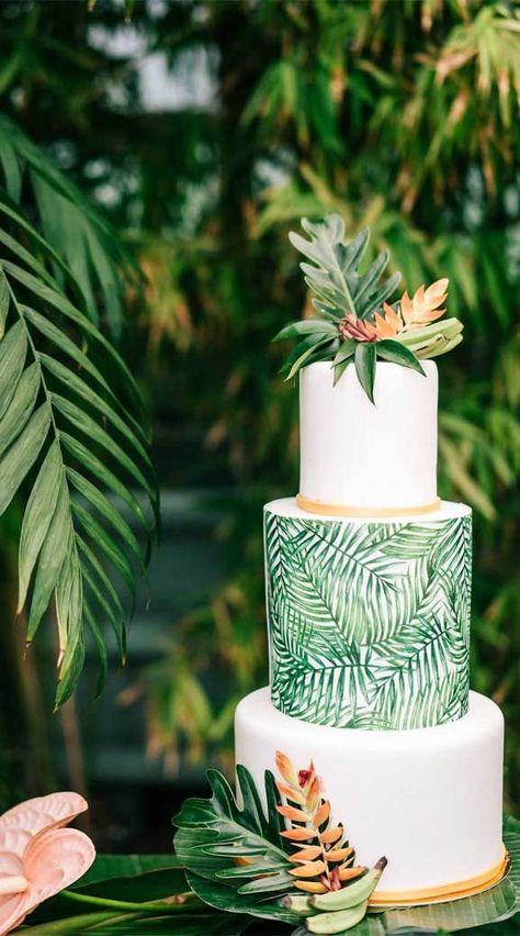 tropical wedding cake, tropical wedding cake flavors, tropical wedding cake topper, wedding cakes, wedding cake, wedding cake ideas, beach wedding cake , beach wedding cakes #VidaChicEvents #TropicalWedding #HawaiiWeddingPlanner #WeddingPlanner #HawaiiWedding Tropical Wedding Cake, Tropical Wedding Theme, Tropical Wedding Inspiration, Fiesta Tropical, Beach Wedding Cake, Tropical Birthday, Wedding Cake Flavors, Tiered Cake, Topper Wedding