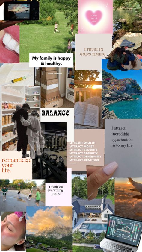 Vision board Family Vision Board, Family Wealth, Vision Board Aesthetic, Craft Market Display, Board Aesthetic, Wealth Manifestation, Attract Money, Gods Timing, Attract Wealth