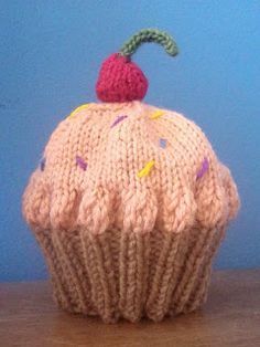 Knit Cupcake, Cake Hat, Baby Hat Free Pattern, Cupcake Hats, Baby Hat Knitting Pattern, Hat Patterns Free, Knitting Patterns Free Hats, Baby Hat Patterns, Baby Hats Knitting