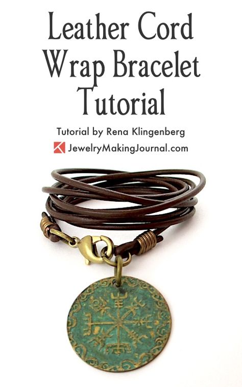 Leather Wrap Bracelet Tutorial, Jewelry Journal, Journal Easy, Wrap Bracelet Tutorial, Wrap Armband, Diy Leather Bracelet, Geode Jewelry, Journal Making, Easy Jewelry