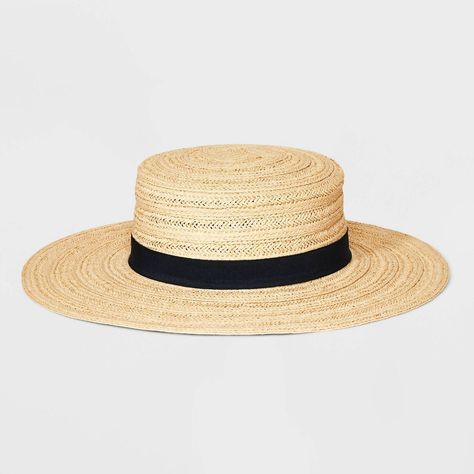 Straw Boater Hat - Universal Thread™ | Target Straw Boater Hat, Travel Fits, Straw Boater, European Summer Outfits, Pants Skirts, Wide Brim Fedora, Boater Hat, Crochet Bucket Hat, Western Hats