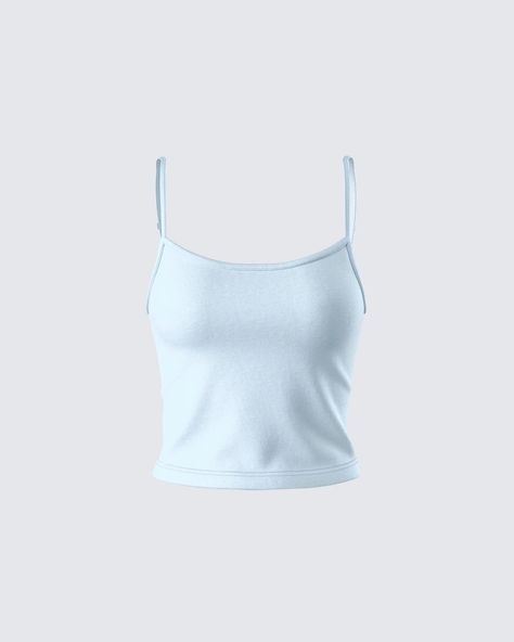 Finesse Clothing, Timeless Closet, Light Blue Tank Top, Blue Cami, Light Blue Top, Black Cami, Black Camis, Blue Tank Top, Tank Top Cami