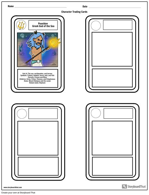 Trading Cards Design, Card Game Design, Baseball Card Template, Kindergarten Pictures, Trading Card Template, Worksheet For Kindergarten, Roman Names, Character Card, Character Cards