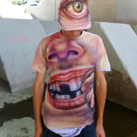 Airbrushed face tee by @unserious_jo Airbrush Tshirt, Sneakers Box, Sneakers, On Instagram, Quick Saves, Instagram