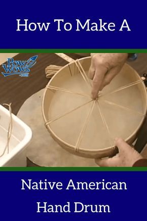 Watch this video to learn how to make a Native American Hand Drum. Drum Craft, Native Americans Unit, American Indian Crafts, Native American Drums, Native American Moccasins, Native American Tools, Native American Music, Native American Decor, Native American Regalia