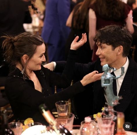 Cillian Murphy and his wife Yvonne McGuiness at the SAG Awards Cillian Murphy And Wife, Cillian Murphy Wife, Cillian Murphy Wife Yvonne, Cillian Murphy Family, Cillian Murphy Behind The Scenes, Disappointed Cillian Murphy Memeable, Cillian Murphy Intermission, Cillian Murphy Oppenheimer Meme, Cillian Murphy Peaky Blinders