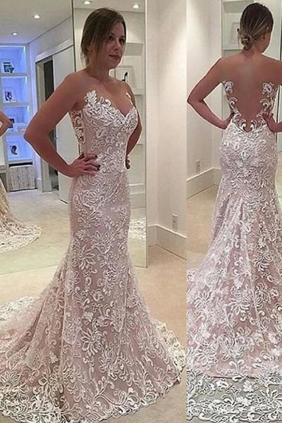 Wedding Dress Mermaid, Boho Bridal Dress, Lovely Wedding Dress, Cheap Wedding Dresses Online, Mermaid Prom Dress, Dress Mermaid, Applique Wedding, Sweetheart Wedding Dress, Applique Wedding Dress