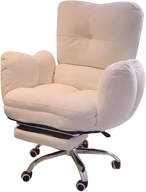 Amazon.com: Lazy Sofa Gaming Chair Study Chair Ergonomic Office Chairs Recliner Chair for Bedroom, Home Office Desk Chairs Computer Chair Backrest Reclinable Desk Seat for Living Room (Color : Beige with footres : Home & Kitchen Room Color Beige, Comfy Office Chair, Chair Study, Desk Chair Comfy, Modern Desk Chair, Chair For Bedroom, Cozy Desk, Office Desk Chairs, Study Chair