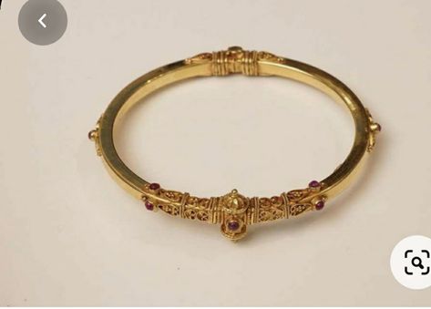 Coorgi Bangle Designs, Kada Designs Gold For Women, Single Kada Designs Gold For Women, Coorgi Bangle, Kada Designs Gold For Women Antique, Single Gold Bangle Designs, Kada Designs Gold, Simple Gold Bangle, Indian Gold Necklace Designs