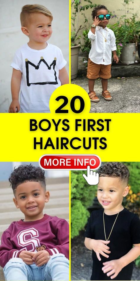 50+ Unique Boys First Haircut Ideas for Curly Haired Toddlers (With Pictures) #curlyhair #boysfirsthaircut #toddlerhaircuts https://whispers-in-the-wind.com/best-boys-haircuts-for-school-trendy-and-easy-styles/?50-unique-boys-first-haircut-ideas-for-curly-haired-toddlers-with-pictures-curlyhair-boysfirsthaircut-toddlerhaircuts Haircut Ideas For Boys, Baby Boy Haircut Styles, Baby Boy First Haircut, Mixed Boys Haircuts, Best Boys Haircuts, Boys First Haircut, Haircuts For School, Boys Haircuts Curly Hair