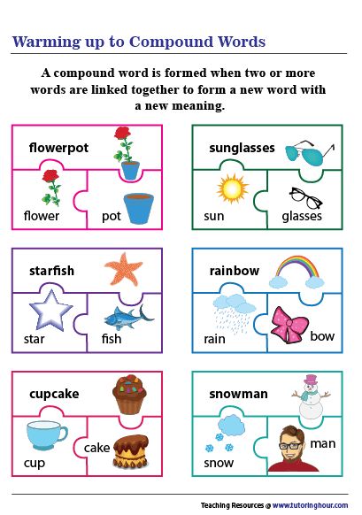 Compound Words Worksheets, Reading Comprehension Texts, Ela Worksheets, English Worksheet, Receptive Language, Blend Words, Stem Activity, English Language Arts High School, Different Meaning