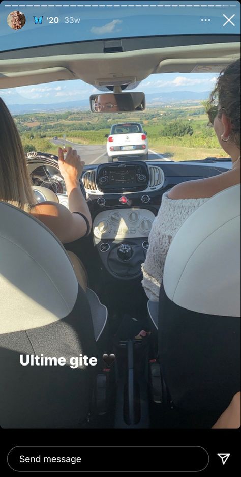 (IG: fedeericaaaaaa) #friends #carride #roadtrip #italy #car #summer Roadtrip Ig Story, Car Summer, Friends Instagram, Creative Instagram Stories, Ig Stories, Car Ride, Aesthetic Hair, Ig Story, Instagram Story