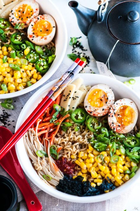 55 RAMEN RECIPES TO KEEP YOU WARM Eggs For Ramen, Easy Homemade Ramen, Ramen Egg Recipe, Soft Boiled Eggs Recipe, Ramen Egg, Recipe Inspirations, Easy Ramen, Boil Eggs, Soft Boiled Egg