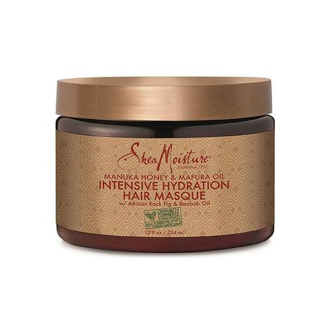 SheaMoisture Manuka Honey & Mafura Oil Intensive Hydration Hair Masque Shea Moisture Manuka Honey, High Porosity Hair, Best Hair Mask, Hair Mask For Damaged Hair, Hydrating Hair Mask, Shea Moisture, Hair Masks, Frizz Free Hair, Hair Masque