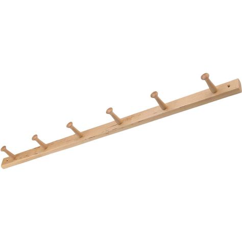 iDesign Basic Coat Hook Rack, Compact Scarf Hanger Ideal for Coats, Dog Leads and Hang Bags, Wood, Natural, 6 Hooks : Amazon.co.uk: Home & Kitchen Toddler Playroom Storage, Hanging Purses, Wood Storage Rack, Crochet Metal, Coat And Hat Rack, Peg Hooks, Wall Hats, Toddler Playroom, Wooden Coat Rack