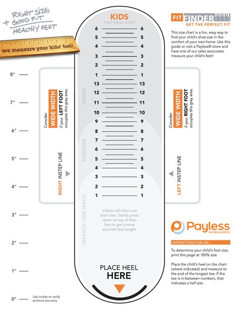 Payless Shoesource Kids Foot Sizing Chart Download Printable PDF | Templateroller Kids Shoe Size Chart, Carnival Invitation Template, Resignation Letters, Powerpoint Charts, Shoe Chart, Shoe Size Chart Kids, Free Invitation Templates, Size Chart For Kids, Charts For Kids