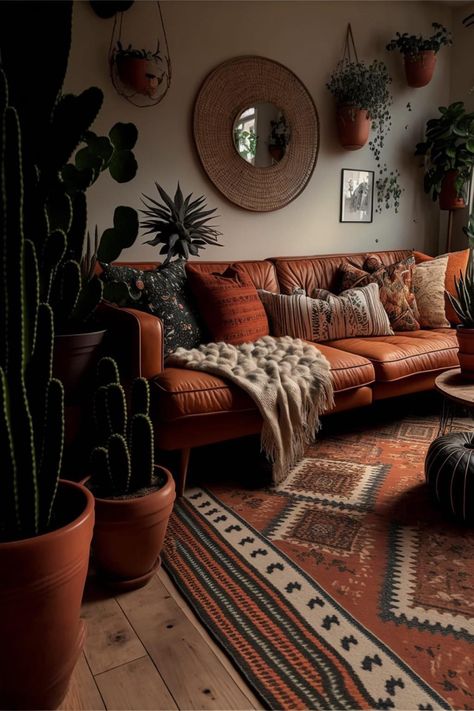 Earthy Western Decor, Western Boho Minimalist, Boho Desert Living Room, Southwest Home Decor Living Room, Southwest Rustic Living Room, Mid Century Modern Southwest Decor, Western Desert Aesthetic Home, Desert Aesthetic Decor Living Room, Desert Aesthetic Living Room