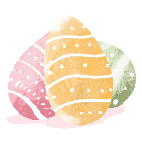 Easter eggs cute watercolor icon PNG Design Easter Eggs Drawing, Eggs Drawing, Cute Easter Eggs, Easter Aesthetic, Cute Watercolor, Create T Shirt, Design Ad, Retro Tshirt, Png Design