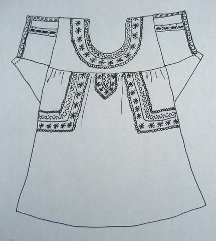 IMG_9313 Huipil Pattern, Mexican Embroidery Designs, Mexican Peasant Blouse, Mexican Embroidery, Mexican Blouse, Blouse Pattern Sewing, Mexican Dresses, Pattern Drafting, Blouse Diy