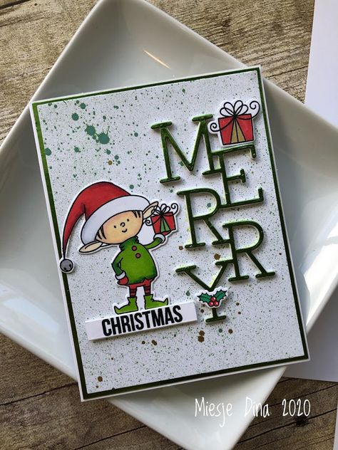 Mft Santas Elves, Grinch Christmas Cards Diy, Mft Christmas Cards, Grinch Christmas Cards, Scrapbook Christmas Cards, Elf Christmas Card, Christmas Card Background, Chrismas Cards, Christmas Cards Kids