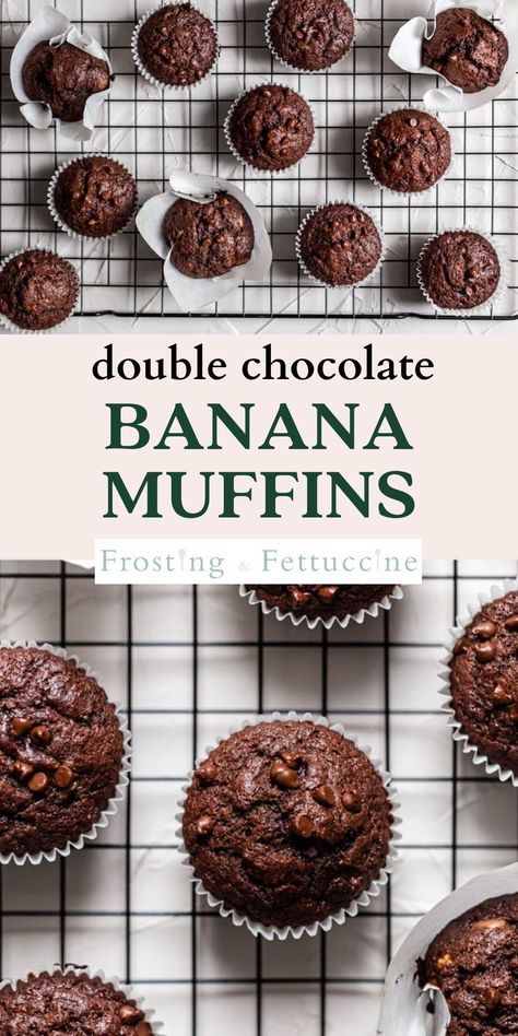 Ww Double Chocolate Chip Muffins, Blender Chocolate Chip Banana Muffins, Oatmeal Chocolate Banana Muffins, Whole Wheat Banana Chocolate Chip Muffin, Banana Oat Chocolate Muffins, Best Chocolate Banana Muffins, Fast Banana Muffins, Chocolate Banana Mini Muffins, Banana Muffin Recipe 2 Bananas