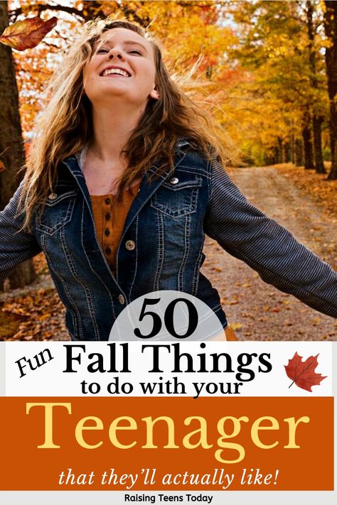 Parenting Teen Boy, Parenting Teen Girl, Fall Family Fun, Kids Falling, Parenting Preteens, Teen Fun, Fall Is In The Air, Autumn Family Photos, Activities For Girls