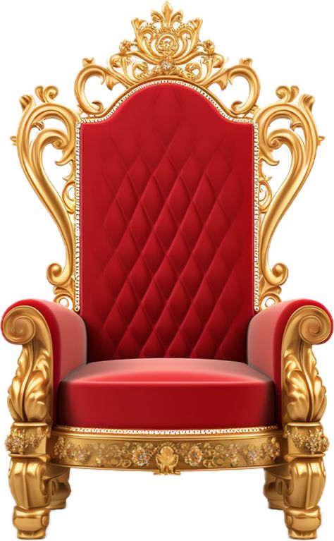 Throne Background, Background With Chair, Throne Illustration, Gold Throne Chair, Thumbnail Material, Islamic Design Graphic, Throne Design, Background King, Gold Throne