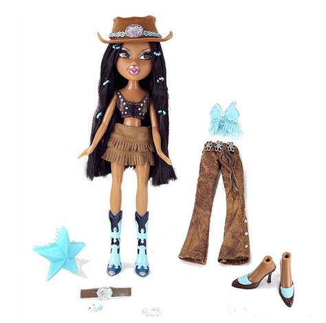 Bratz Characters, Bratz Yasmin, Bratz Fashion, Teen Trends, Wild Wild West, Brave Girl, Wear Crop Top, Barbie I, Long Black Hair