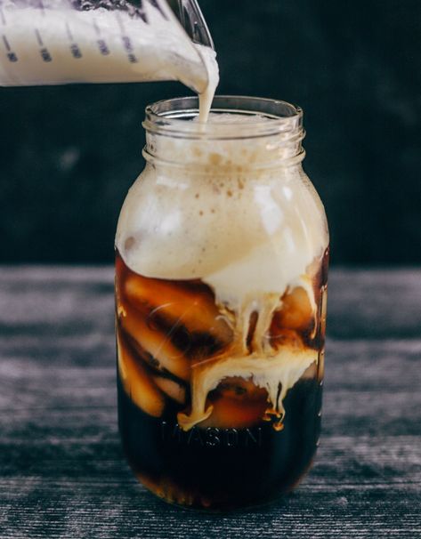 Protein Iced Coffee with Brown Sugar Cold Foam Brown Sugar Cold Foam, Protein Iced Coffee, Easy Coffee Drinks, Iced Coffee Recipe, Coffee Shake, Cold Foam, Coffee Games, Easy Coffee, Coffee Recipe