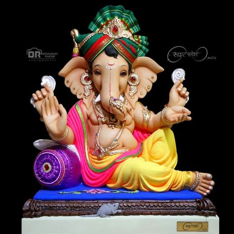 Ganpati Bappa Murti For Home, Ganesh Murti Design, Ganpati Bappa Murti, Quilling Ganesha, Ganpati Quotes, Ganesha Making, Ganapati Idol, Ganesha Images, गणपती बाप्पा