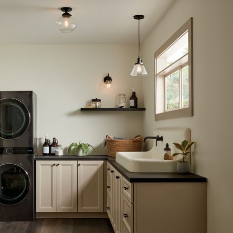 Say goodbye to shadows and welcome a brighter, more efficient laundry experience! 💡 Kichler | Avery Laundry Room Lighting, Linear Pendant Light, Kitchen Island Linear Pendant, Quoizel Lighting, Justice Design, Lighting Options, Savoy House, Mini Pendant Lights, Wac Lighting