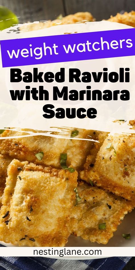 WW Friendly Ravioli with Marinara Sauce Recipe. This delightful dish is not only incredibly easy to prepare but also brimming with both taste and nutrition. It's a fantastic solution for utilizing any leftover ravioli tucked away in your refrigerator. With just five essential ingredients - cheese ravioli, egg, parmesan cheese, oregano, and fat-free marinara sauce - you can create a quick and satisfying appetizer, lunch, or dinner. Ravioli With Marinara Sauce, Salt Free Diet, Baked Ravioli Recipe, Ravioli Sauce, Baked Ravioli, Low Salt Recipes, Ravioli Bake, Marinara Sauce Recipe, Light Sauce