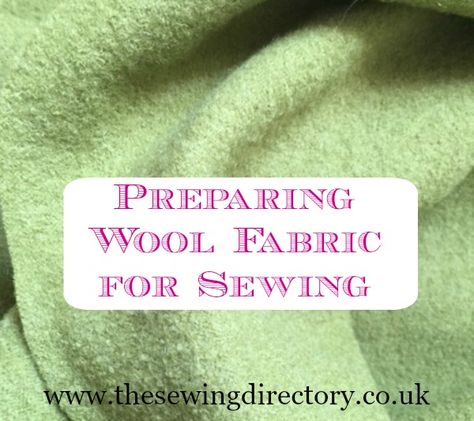 Preparing wool fabrics before you start sewing by Fabricology Sewing Project Ideas, Wool Appliqué, Start Sewing, Fabric For Sewing, Wool Quilts, Sewing Bee, Ladder Stitch, Sewing Fabrics, Sewing Design