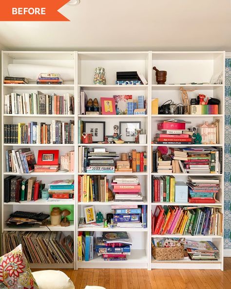 Post Image Billy Bookcase Office, Ikea Girls Bedroom, Diy Bookshelf Wall, Built In Cubby, Ikea Bookshelf Hack, Ikea Book, Bookcase Makeover, Billy Ikea, Billy Bookcase Hack