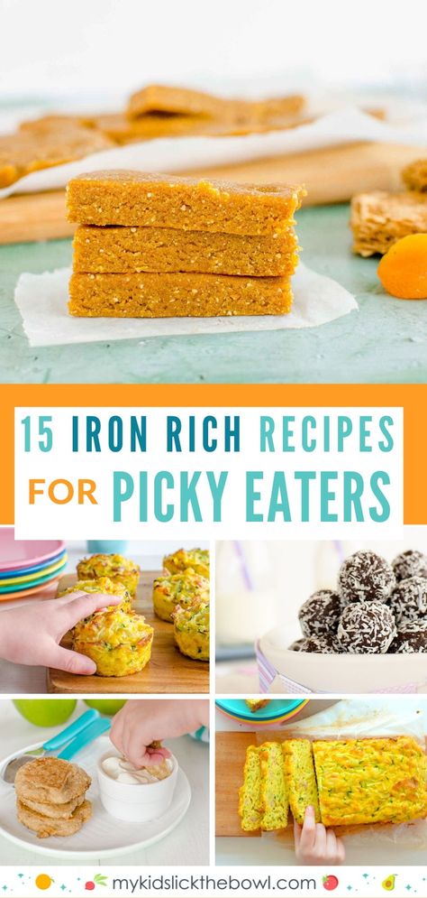 Iron Rich Foods For Kids, Iron Rich Snacks, Iron Rich Recipes, Toddler Picky Eater, Rich Recipes, Foods With Iron, Picky Toddler, Picky Eaters Kids, Foods High In Iron