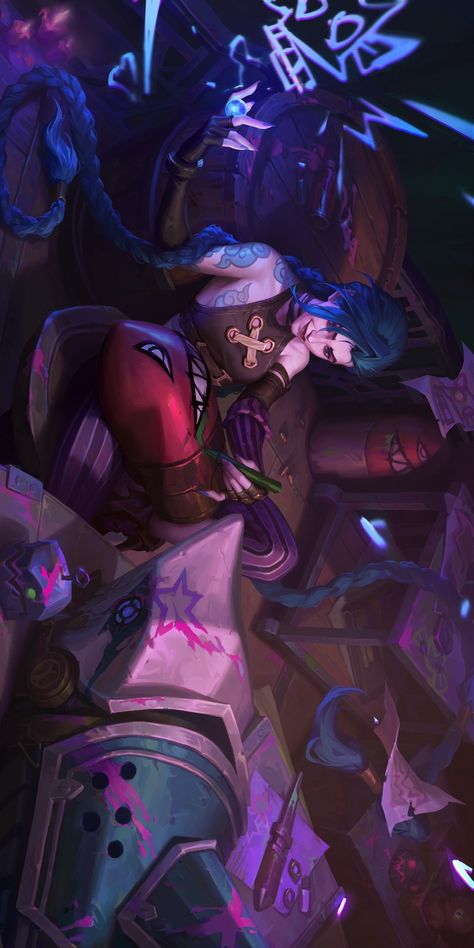 Jinx Graffiti Wallpaper, League Of Legends Jinx Wallpapers, Jinx Arcane Graffiti, Jinx Wallpaper Aesthetic, Jinx 4k Wallpaper, Arcane Ipad Wallpaper, Jinx Wallpaper Pc, Arcane Animation, Jinx Arcane Wallpapers