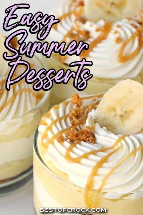 Easy summer dessert recipes can help us enjoy something sweet while having fun in the summer sun. Summer Dessert Ideas | Summer Icebox Cakes | Icebox Cakes for Summer | Summer Party Recipes | Sweet Summer Recipes | Dessert Recipes with Ice Cream | Ice Cream Dessert Recipes | Unique Summer Desserts | Easy Dessert Recipes for Summer | No Bake Dessert Recipes | No Bake Summer Desserts via @bestofcrock Dessert Recipes With Ice Cream, Summer Recipes Dessert, Recipes With Ice Cream, Cakes For Summer, Dessert Recipes For Summer, Summer Party Recipes, Ice Cream Dessert Recipes, Summer Cookie Recipes, Light Summer Desserts