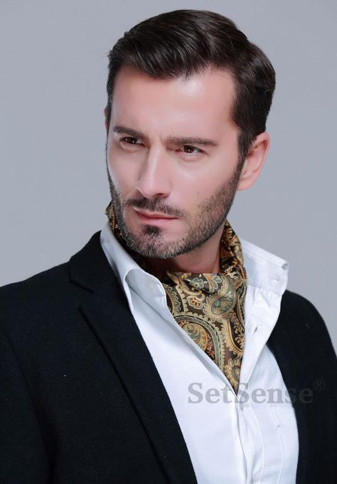 Men Scarves fashion -18 Tips how to wear Scarves with Outfits Differently Men Scarves, Outfits With Scarves, Mens Scarf Fashion, Mens Cravats, Cravat Tie, Mens Neckwear, Bandanas Men, Wear A Scarf, Ascot Ties