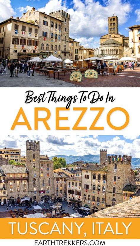 Best things to do in Arezzo, Tuscany, Italy. Saracen Jousting reenactments, best viewpoints and photo spots in Arezzo, plus where to eat, where to stay, and what else to do in the area. 10 Days In Italy, Best Places In Italy, Italy Culture, Tuscan Towns, Florence Italy Travel, Florence Cathedral, Tuscany Travel, Italy Itinerary, Hiking National Parks