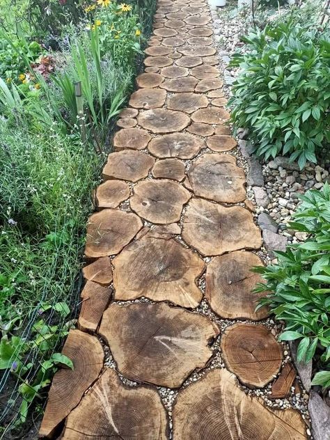 Ranch Landscaping, Hill Landscaping, Wood Cookies, Landscaping With Large Rocks, Stone Garden, Garden Backyard, Garden Pathway, Backyard Landscaping Designs, Garden Paths