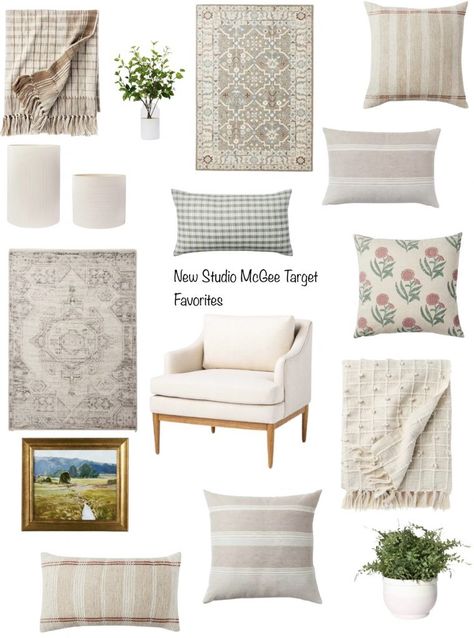 Top Picks From The Studio McGee Target Summer Line Rattan Rug, Distressed Persian Rug, Chunky Jute Rug, Mcgee Target, Oversized Lumbar Pillow, Studio Mcgee Target, Jute Wool Rug, Arched Mirror, Studio Mcgee