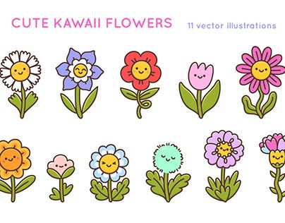 Check out new work on my @Behance profile: "Cute Kawaii Flowers Clipart" http://be.net/gallery/198570413/Cute-Kawaii-Flowers-Clipart Profile Cute, Kawaii Flowers, Cute Flower Drawing, Face Doodles, Creative Market Design, Happy Emotions, Shape Collage, Face Cute, Flowers Clipart