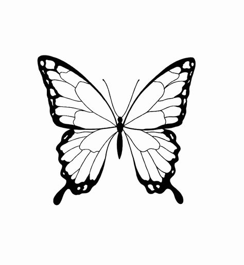 Butterfly Drawing Outline, Borboleta Tattoo, Tattoo Cute, Butterfly Template, Minimalist Drawing, Line Art Tattoos, Butterfly Drawing, Art Tattoos, Tattoo Design Drawings