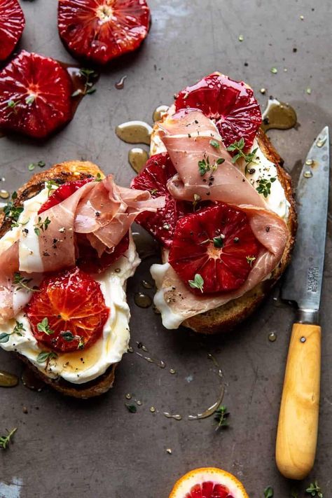 Simplest Whipped Ricotta Toast with Lemon Thyme Honey | halfbakedharvest.com #ricotta #toast #easyrecipe Whipped Ricotta Toast, Thyme Honey, Ricotta Toast, Whipped Ricotta, New Year's Eve Appetizers, Brunch Items, Lemon Thyme, Toasted Bread, Bread Toast