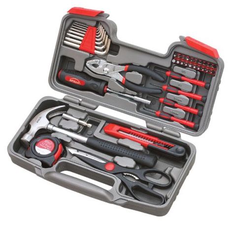 Apollo Precision Tool General Tool Set | Graduation Gifts for High School Garage Hardware, Best Graduation Gifts, Claw Hammer, High School Graduation Gifts, Hand Tool Set, Allen Wrench, Hand Tool Kit, Tool Box Storage, Precision Tools