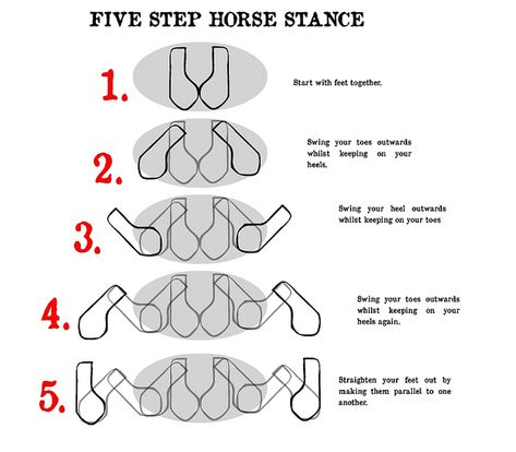 5-step horse stance Hung Gar Kung Fu, Horse Stance, Bagua Zhang, Wing Chu, Wing Chun Training, Fast Learner, Goju Ryu Karate, Wing Chun Martial Arts, Martial Arts Forms