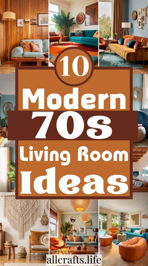 70s Living Room Ideas 70s Living Room 1970s Interior, Modern 70s Living Room, 70’s Living Room, 70s Interior Design Retro, 70s Camper, 70s House Interior, Lamp On Wall, 70’s Interior Design, Apartment Mid Century