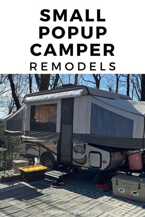 Small Pop Up Camper Remodel, Jayco Pop Up Campers, Small Pop Up Campers, Pop Up Camper Remodel, Camper Remodel Ideas, Tent Trailer Remodel, Camper Storage Ideas Travel Trailers, Pop Up Princess, Popup Camper Remodel