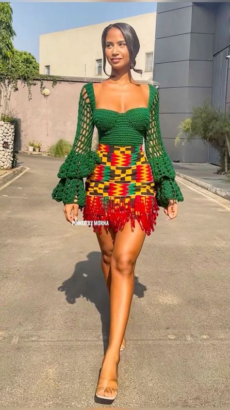 Crochet Dress Outfits, Native Outfits, Shweshwe Dresses, African Inspired Clothing, African Fashion Traditional, Crochet Clothing And Accessories, African Traditional Dresses, African Print Fashion Dresses, African Clothing Styles