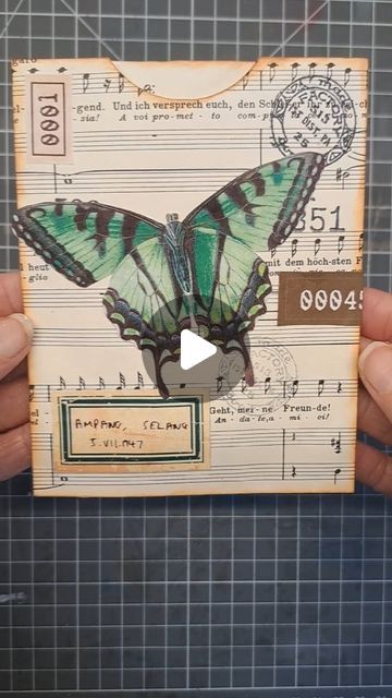 Annie on Instagram: "Sheet music pockets! DTP for The Junk Journal Studio   Super simple pockets,  perfect for your junk journal! Decorated with butterflies and labels from @thejunkjournalstudio  https://www.etsy.com/uk/listing/1045492015/butterfly-fussy-cut-mega-pack-164  Head over to my YouTube channel to see the full process video.   #junkjournal #pockets #fussycutting #butterflies #butterfly #stamping #inked #vintagelace_jounal75" Art Journals, My Youtube Channel, Junk Journals, Super Simple, Paper Crafting, Junk Journal, Youtube Channel, Art Journal, Sheet Music